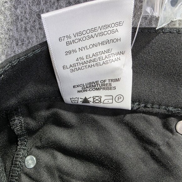 Silver Jeans Aiko Mid Super Skinny Jeans Womens 27x31 Black Stretch Fluid Denim - Picture 7 of 12